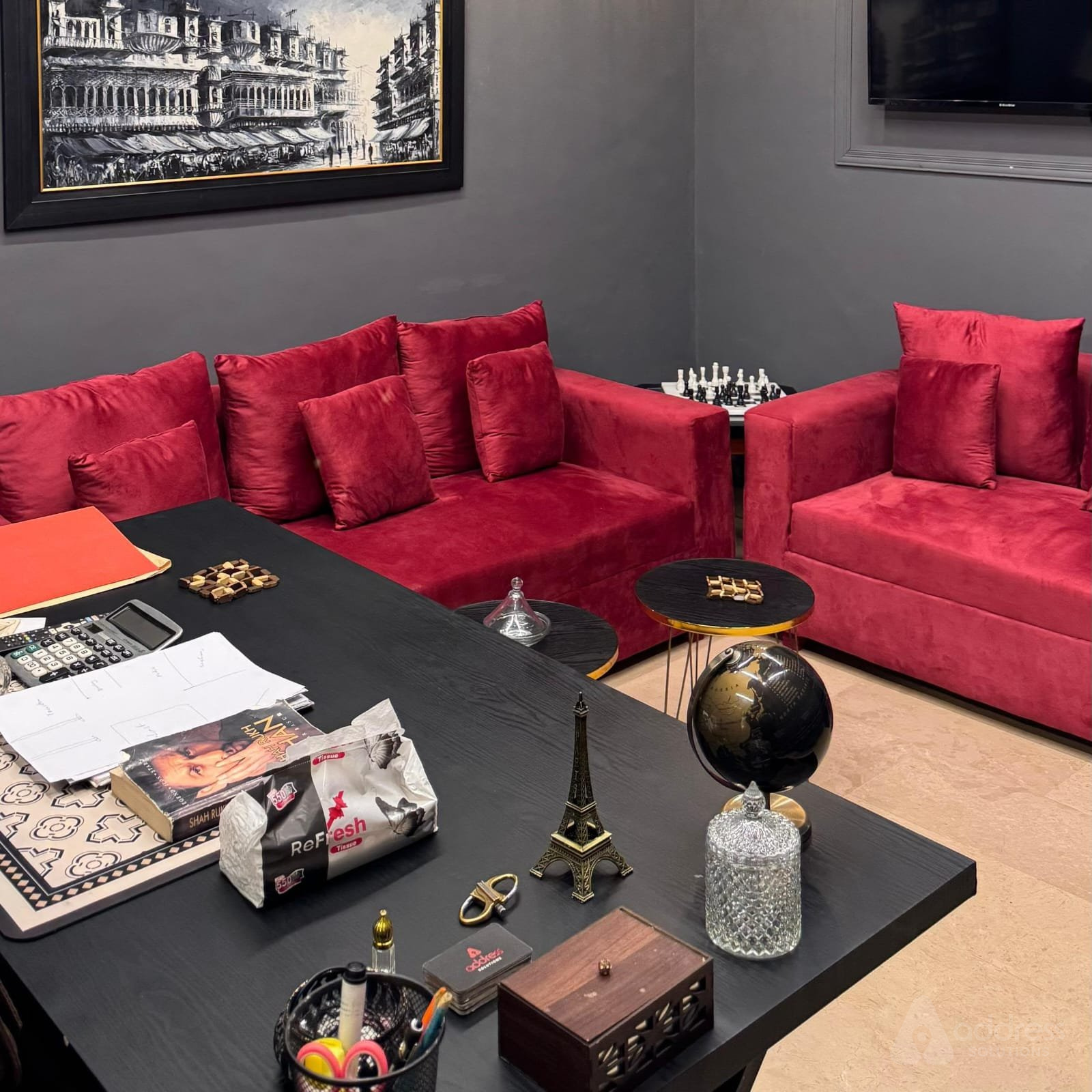 Address Real Estate professional consultation and office environment
